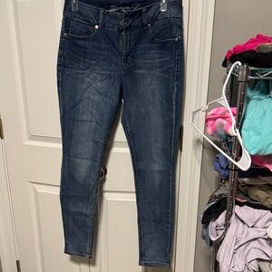 Seven7 Dark Blue Skinny Jeans for Women